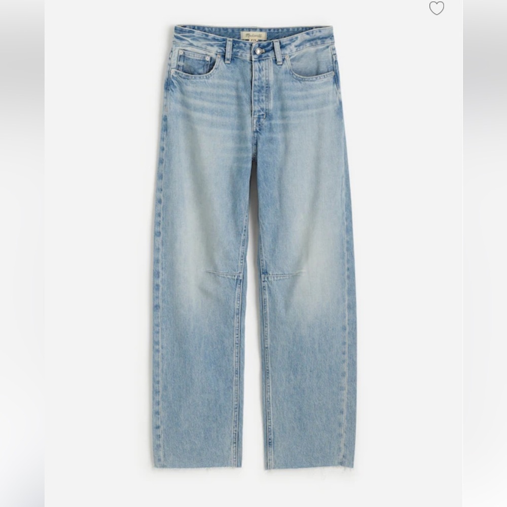 NWT - Madewell The Curvy Darted Barrel-Leg Jean